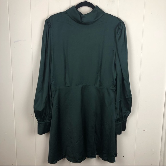 Bardot Womens Dress Milan Mini Forest Green Size 12 - holiday dress - Picture 4 of 10